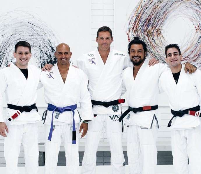 Kelly Slater em academia de Jiu-jitsu